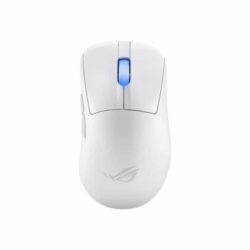 ASUS ROG Keris II Ace - Maus - USB, 2.4 GHz, Bluetooth 5.1 - weiß