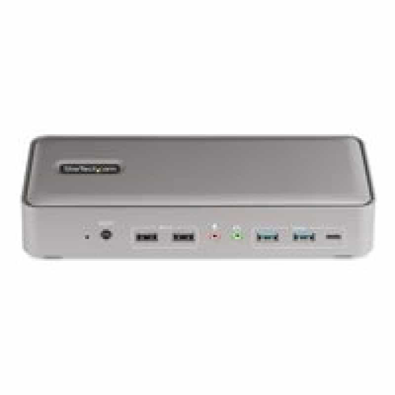 STARTECH.COM Dual Monitor USB-C KVM Dockingstation fur Zwei Laptops