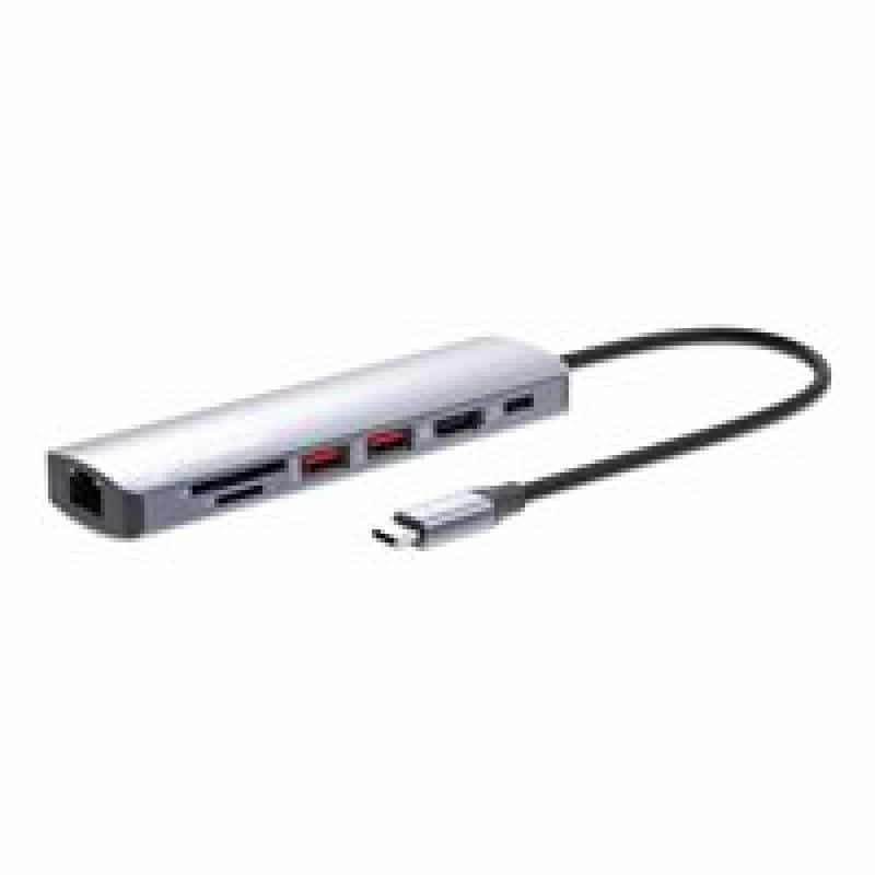 MANHATTAN 7-in-1 4K USB-C Dockingstation 1xHDMI 2xUSB 10Gb/s