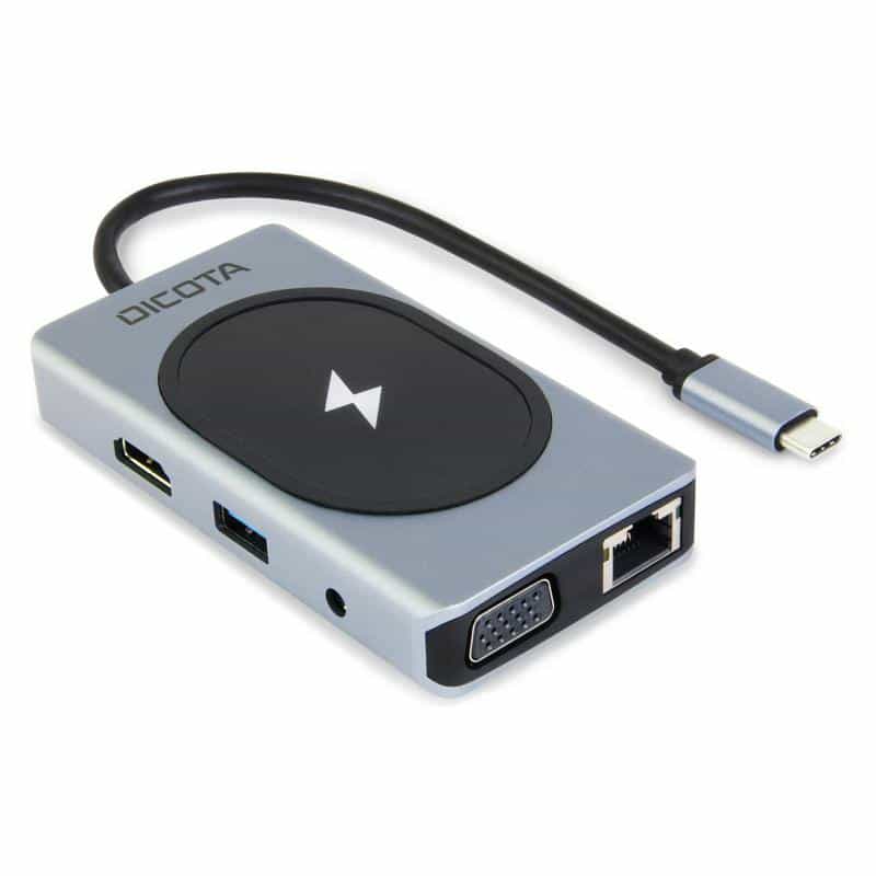 DICOTA USB-C 10-in-1 Charging Hub 4K PD 100W silver
