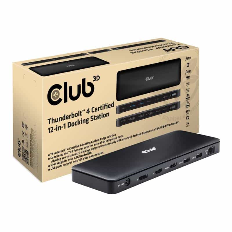 CLUB3D Thunderbolt4 12-in-1 Dockingstation retail