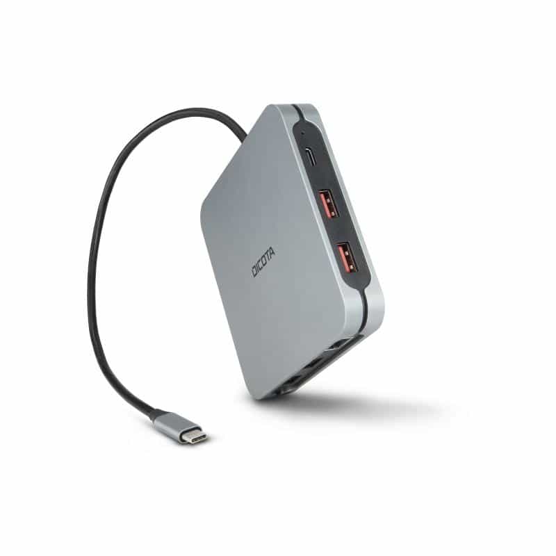 DICOTA USB-C 10-in-1 Docking Station 8K HDMI PD 100W silver