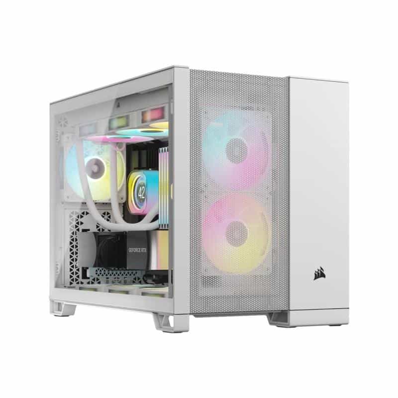 CORSAIR Geh Midi 2500D Airflow (Tempered Glass) White CORSAIR Geh Midi 2500D Airflow (Tempered Glass) White