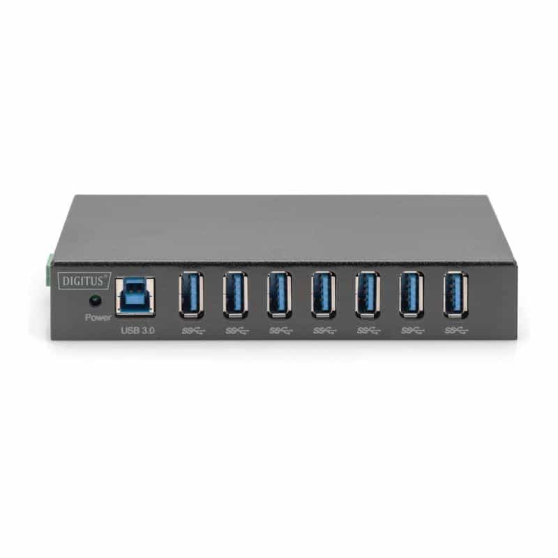 DIGITUS USB-Hub 7-Port 3.0->7xA3.0 industrial inkl. Netzt