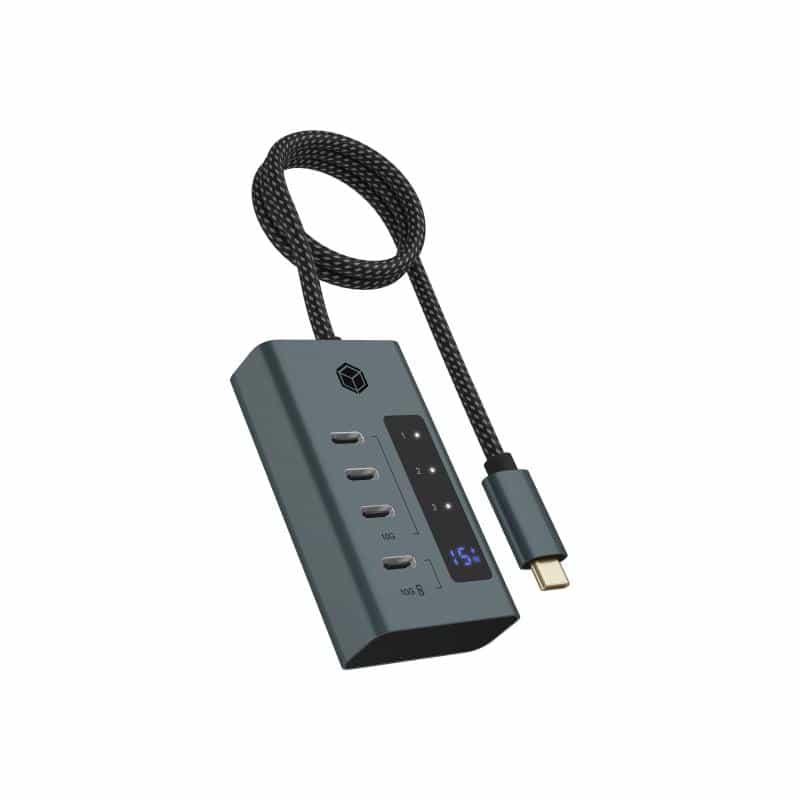 RAIDSONIC Hub 4-Port IcyBox Hub USB 3.2 Gen 2 Type-C retail