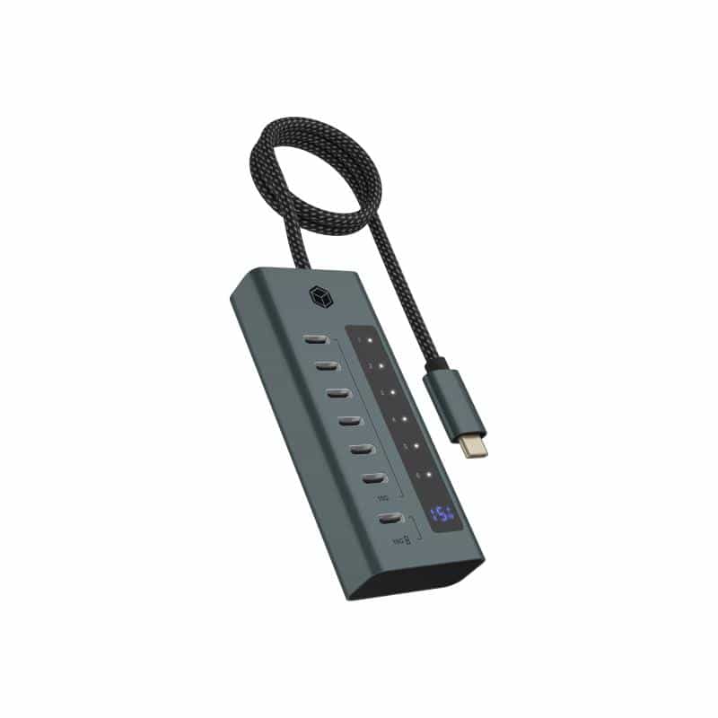 RAIDSONIC Hub 7-Port IcyBox Hub USB 3.2 Gen 2 Type-C retail