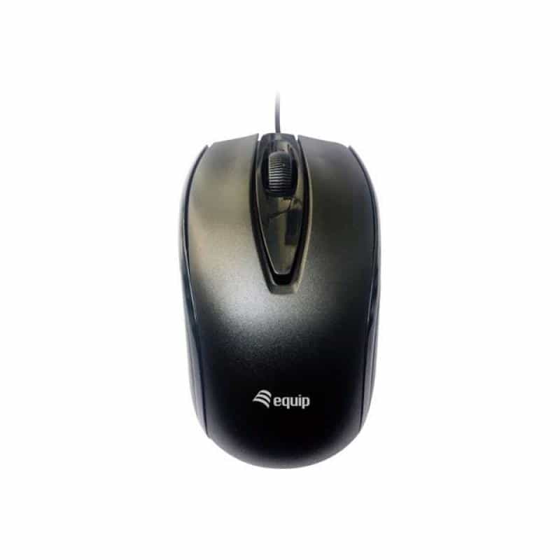 EQUIP Optische Maus USB Comfort  Rechts-Linkshänder 1,5m