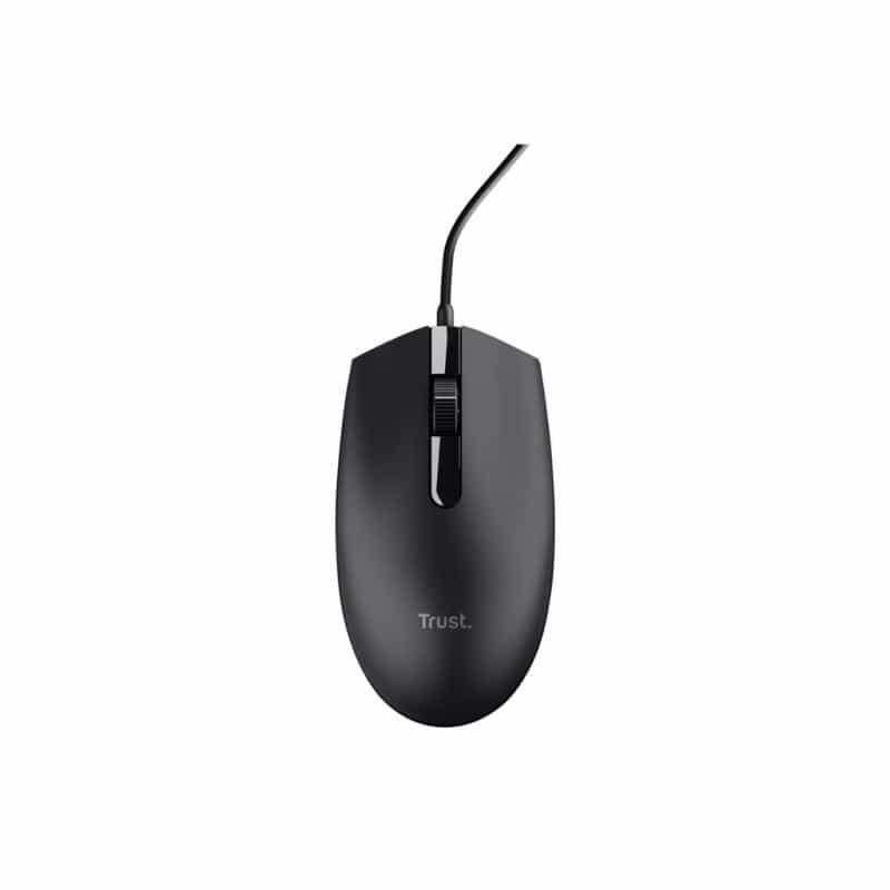TRUST TM-101 Maus USB Optisch Schwarz 3 Tasten 1200 dpi Integriertes Scrollrad