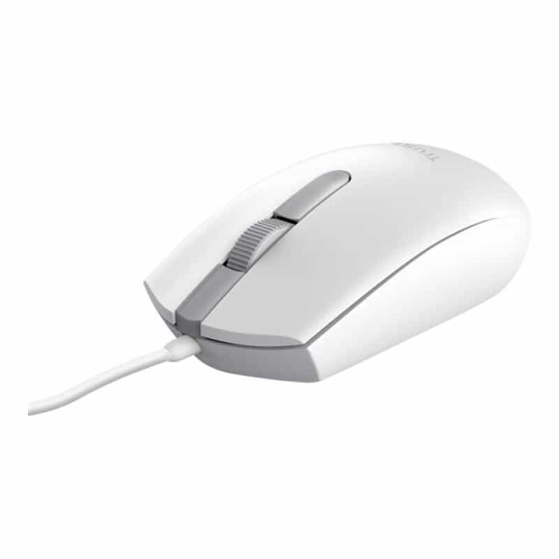 TRUST TM-101W Maus USB Optisch Weiß 3 Tasten 1200 dpi Integriertes Scrollrad TRUST TM-101W Maus USB Optisch Weiß 3 Tasten 1200 dpi Integriertes Scrollrad