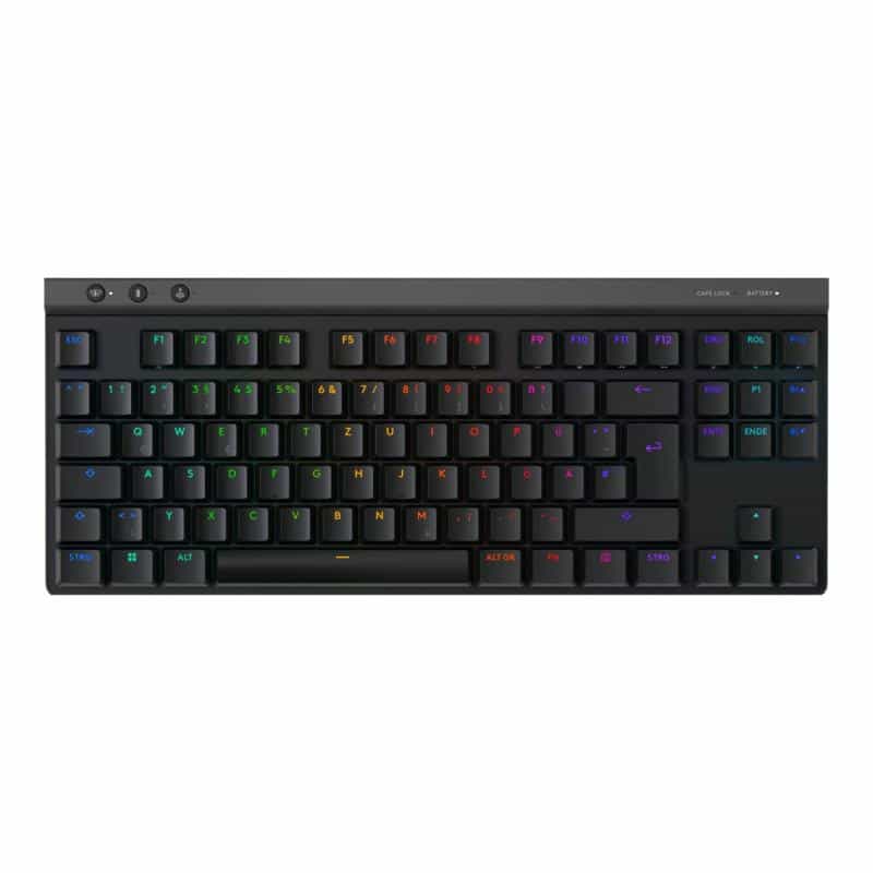 LOGITECH G515 Lightspeed TKL, Linear-Switches, Schwarz - Kabellose Gaming Tastatur