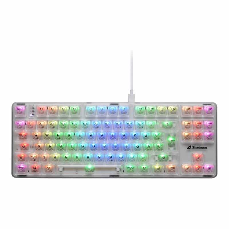 SHARKOON Crystal Shark weiß, DE-Layout, KTT