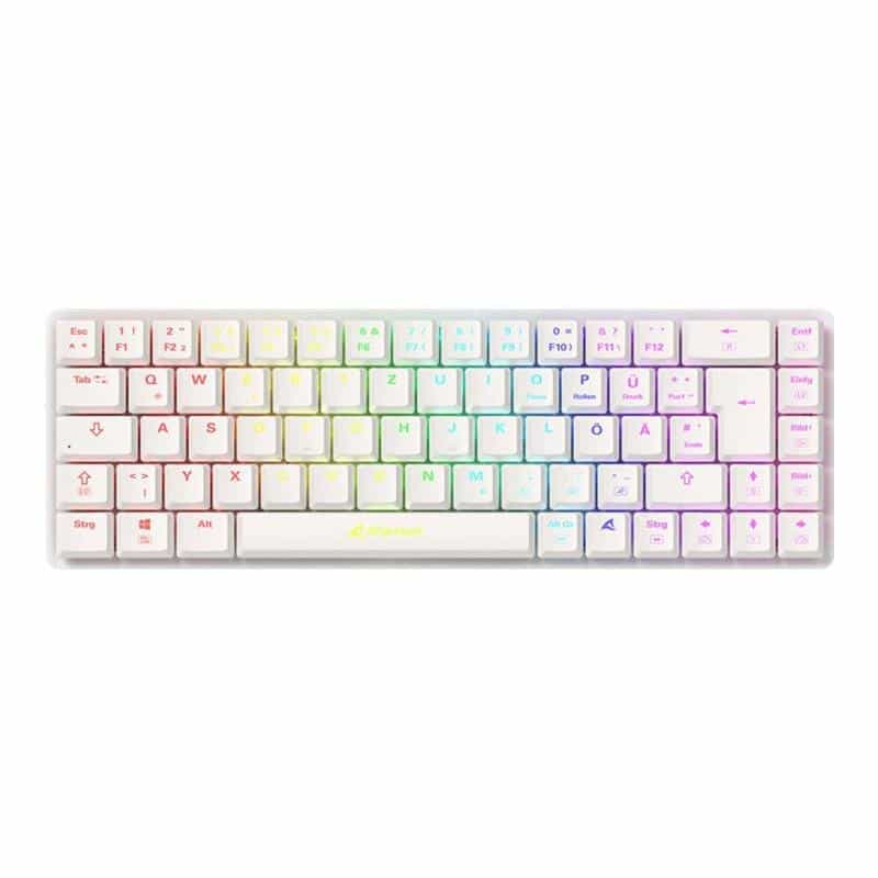 SHARKOON PureWriter W65 weiß, DE-Layout, Kailh Choc V2 Low Profile Red