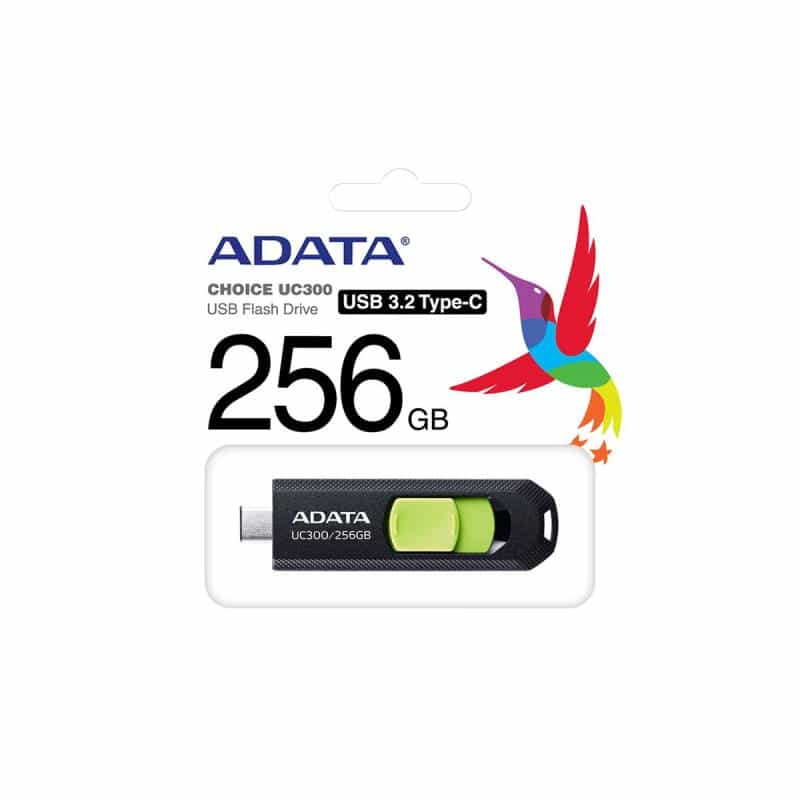 ADATA UC300 schwarz/grün 256GB