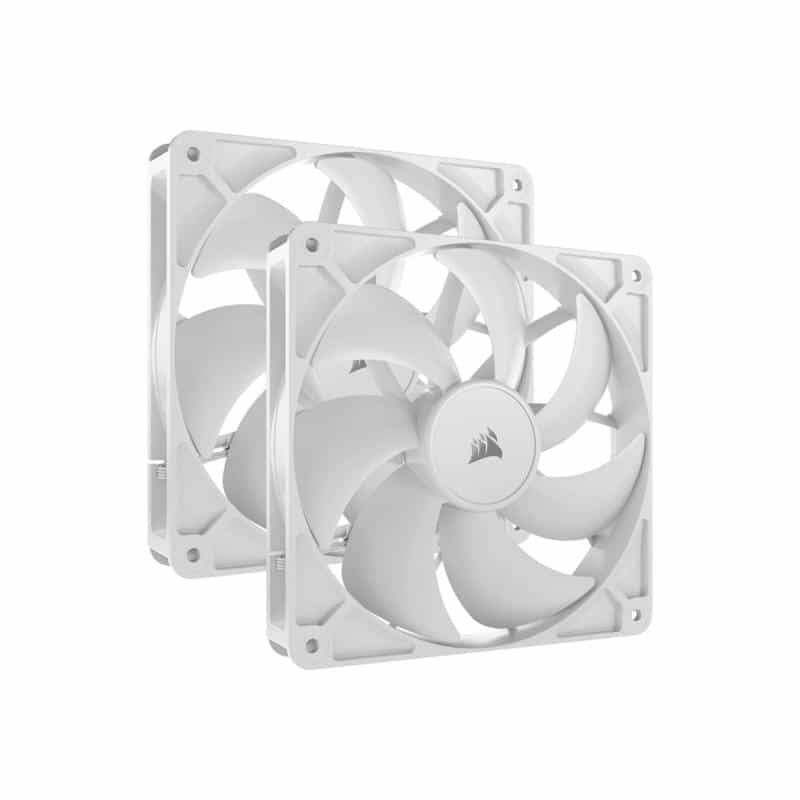 CORSAIR Lüfter 140*140*25 RS140 WHITE PWM Dual Pack
