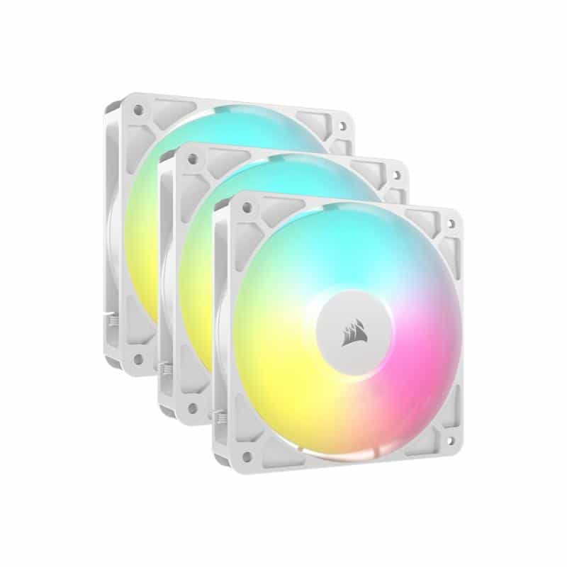 CORSAIR Lüfter 120*120*25 RS120 WHITE ARGB PWM Triple Pack