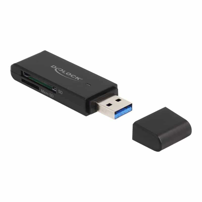 DELOCK Card Reader SuperSpeed USB 5 Gbps für SD und Micro SD