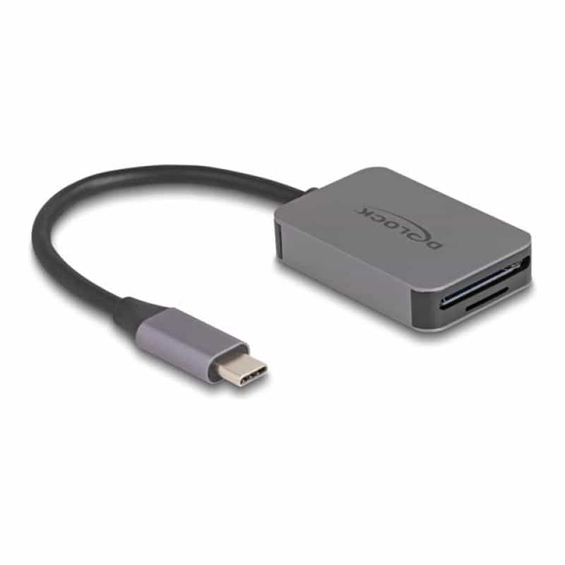 DELOCK USB Type-C Card Reader im Aluminium Gehuse für SD oä.
