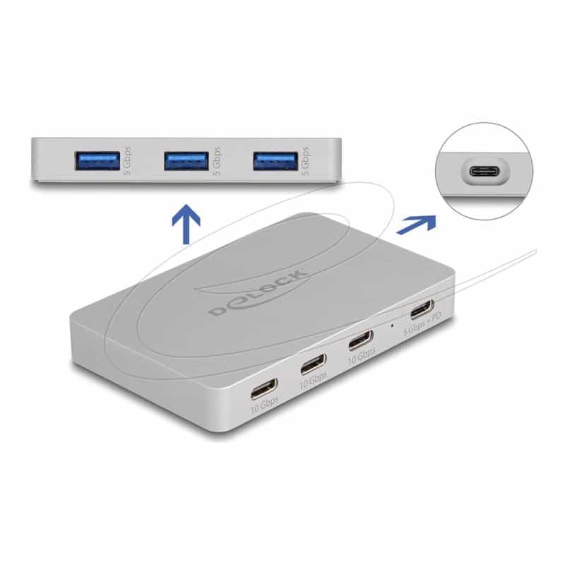 DELOCK 7 Port USB Hub