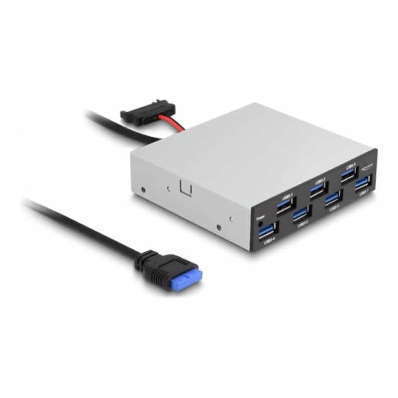 DELOCK 8,89cm 3,5Zoll USB 5 Gbps Front Panel 7 x USB Typ-A