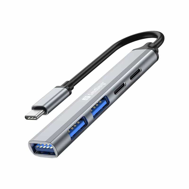 SANDBERG USB-C to 3xUSB-A+2xUSB-C SAVER