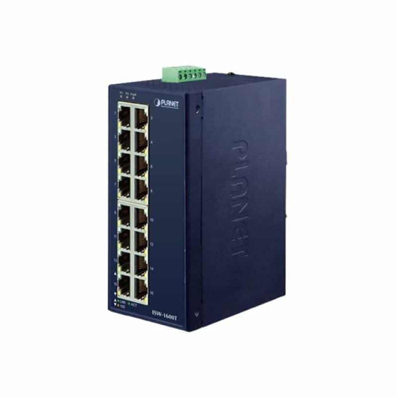 PLANET TECHNOLOGY Industrial 16-Port 10/100/TX Switch