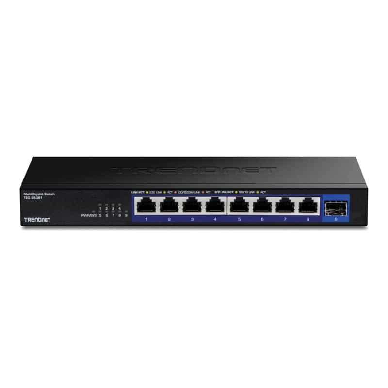 TRENDNET 9-Port 2.5G Unmanaged Switch with 10G SFP+ Port