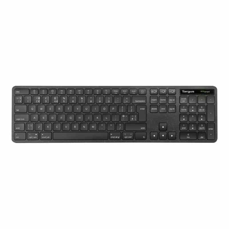 TARGUS EcoSmart Funk, Bluetooth Tastatur Englisch, QWERTY Schwarz