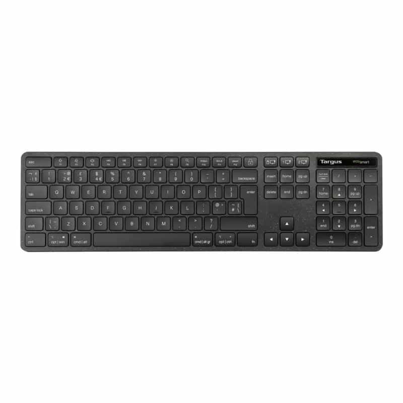 TARGUS EcoSmart Funk, Bluetooth Tastatur Französisch, AZERTY Schwarz