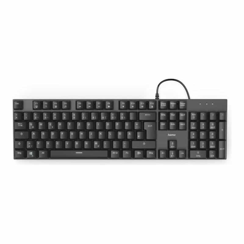 HAMA MKC-650 USB Tastatur Deutsch, QWERTZ Schwarz