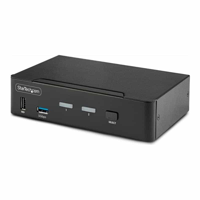 STARTECH.COM 2-Port 8K KVM-Switch DisplayPort 1.4 8K 60Hz / 4K 144Hz