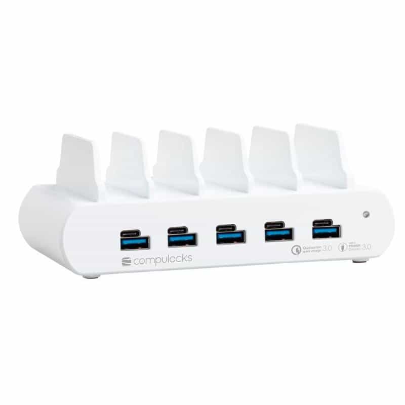 COMPULOCKS 5 Port USB-C and USB-A Charging Dock with EU - Ladestation - 150 Watt - 10 Ausgabeanschlu