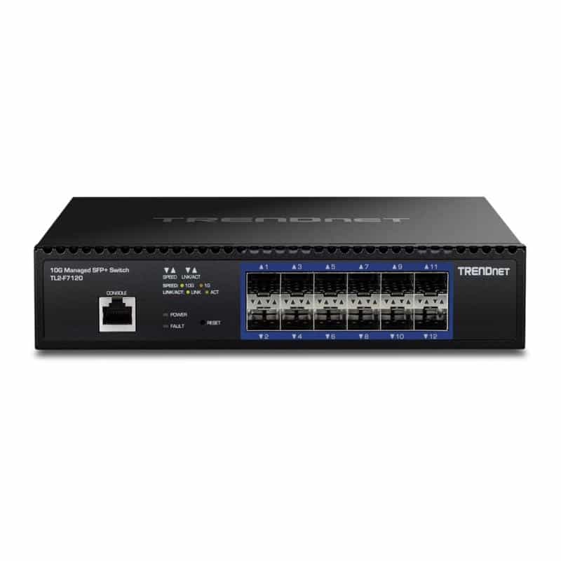 TRENDNET 12-Port 10G Layer 2 Managed SFP+ Switch