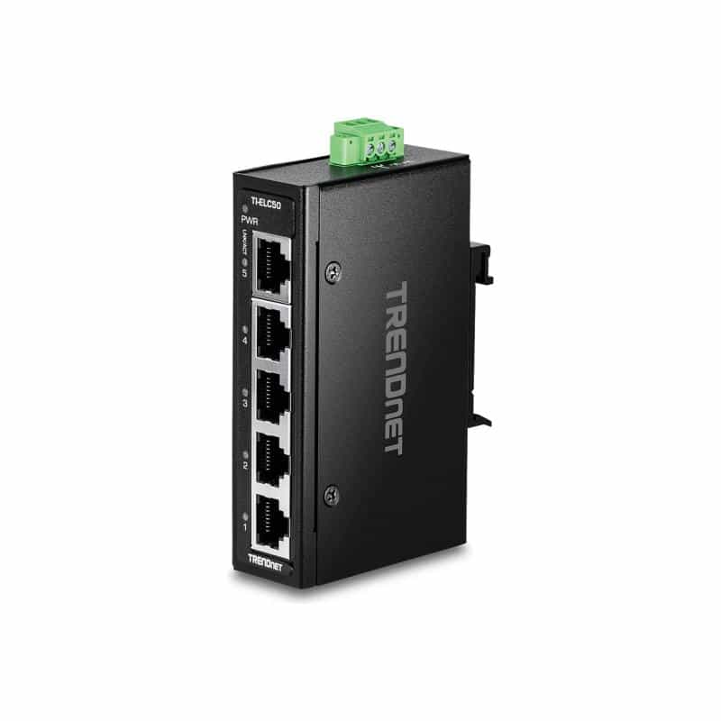 TRENDNET 5-Port Industrial Fast Ethernet DIN-Rail Mini Switch TRENDNET 5-Port Industrial Fast Ethernet DIN-Rail Mini Switch
