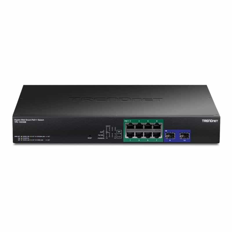 TRENDNET 10-Port Gigabit Web Smart PoE++ Switch