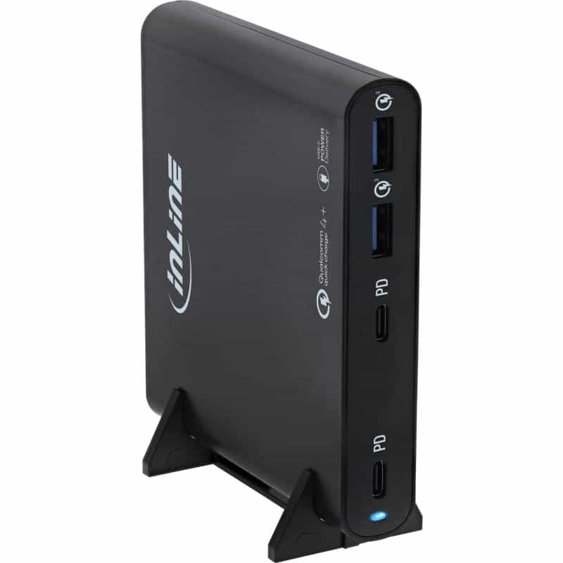 INLINE USB Netzteil GaN Ladegeraet 4-Port 2 Stück USB-C+ USB-A 120W (31515B)