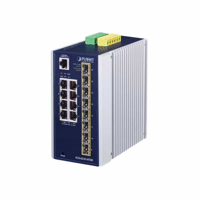 PLANET TECHNOLOGY IP30 Industrial L3 8-Port