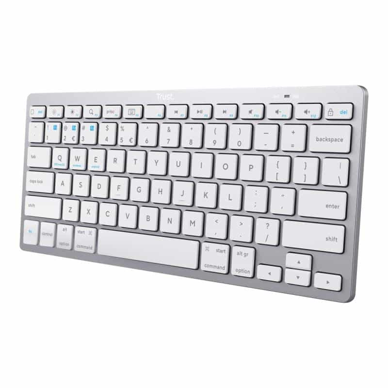 TRUST 24651 Tastatur Bluetooth QWERTY US Englisch Silber (24651)