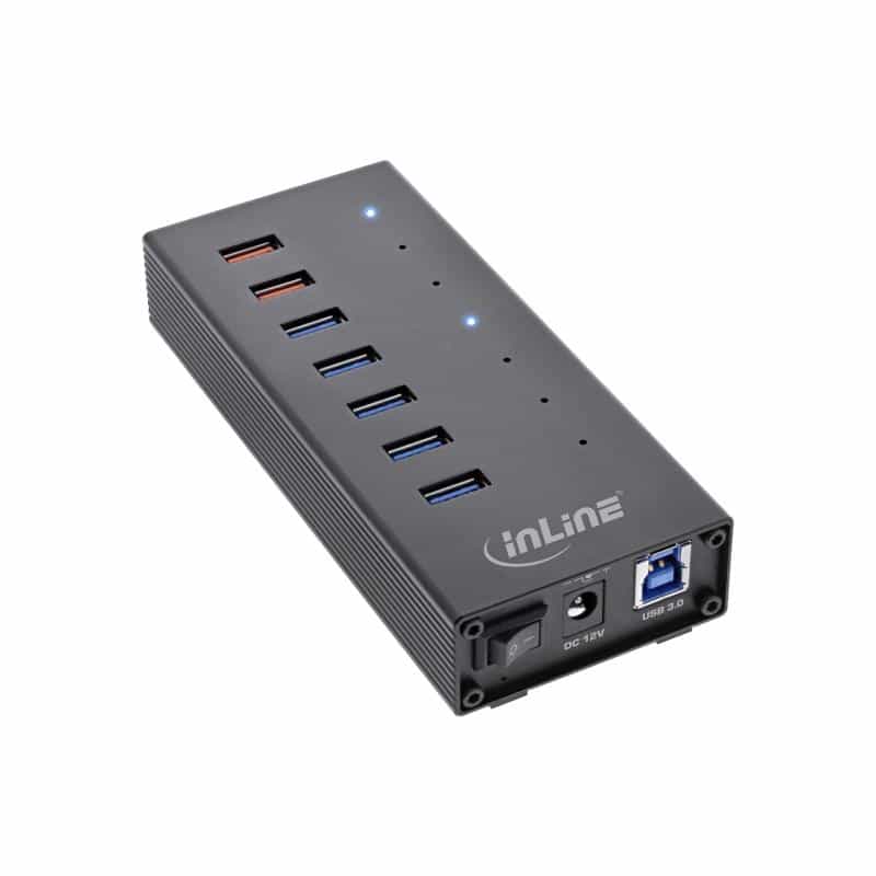 INLINE Hub - 7 x USB 3,2 Gen 1 - Desktop (35395I)