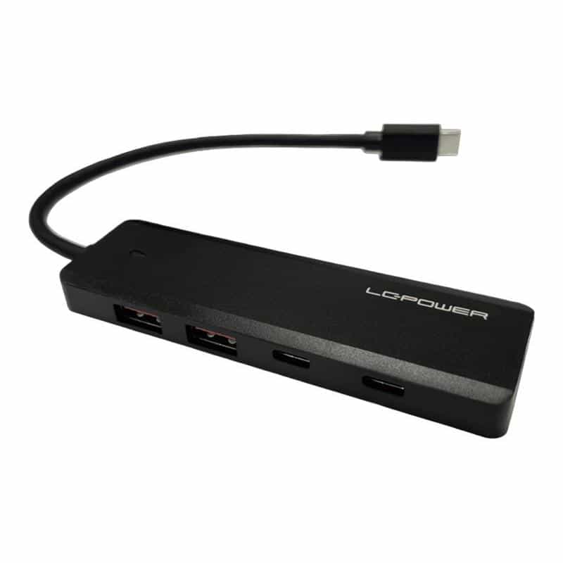 LC-POWER 2xUSBA 1XUSB-C Black retail (LC-HUB-U3-4-C)