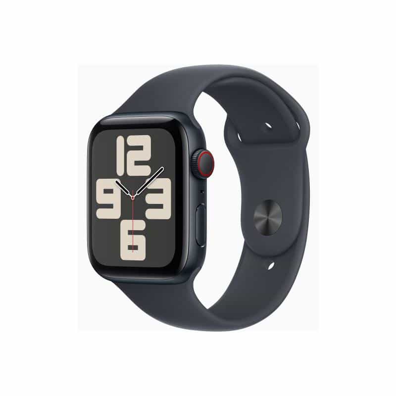 APPLE Watch SE GPS + Cellular 44mm Midnight Aluminium Case with Midnight Sport Band - M/L