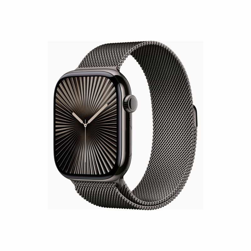 APPLE Watch Series 10 GPS + Cellular 46mm Slate Titanium Case with Slate Milanese Loop - M/L