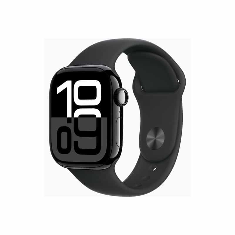 APPLE Watch Series 10 GPS + Cellular 42mm Jet Black Aluminium Case with Black Sport Band - S/M Telefonie