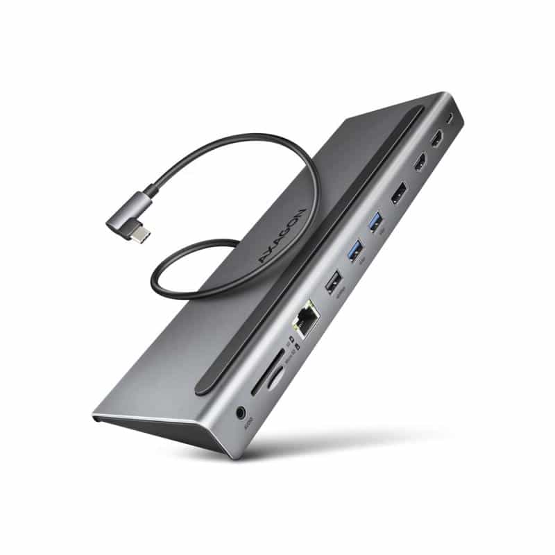 AXAGON HMC-4KX3 USB 5Gbps hub 3x USB-A 2x HDMI+ DP+ GLAN+ SD/microSD+ audio PD (HMC-4KX3)