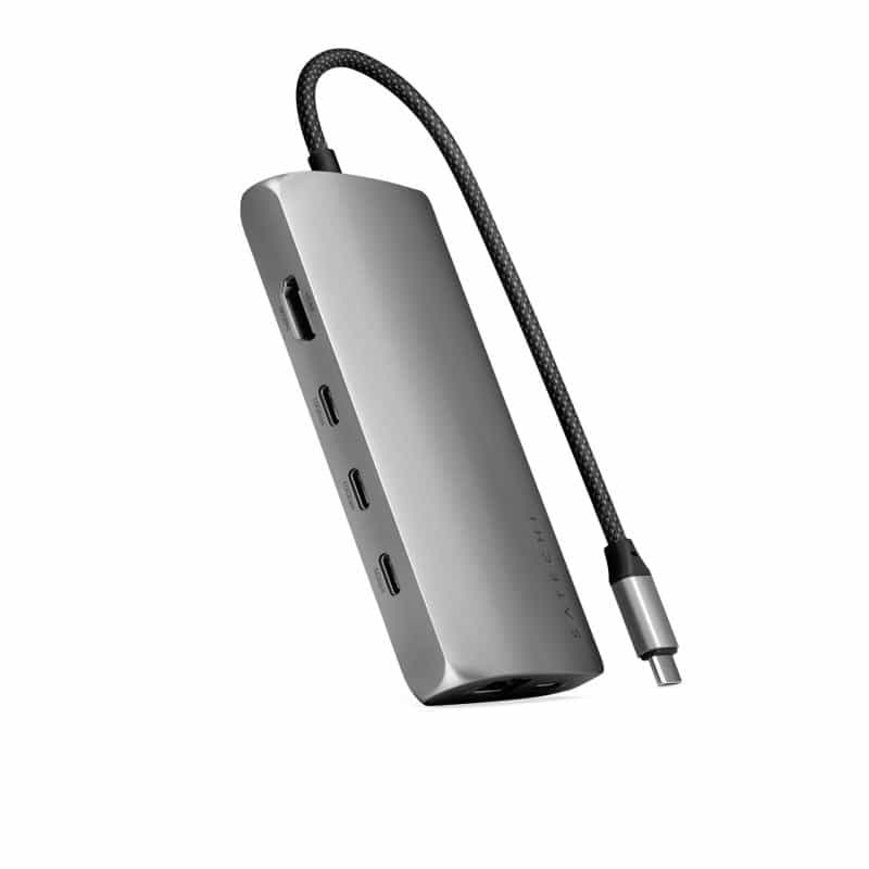 SATECHI USB-C Multiport Adapter 8K with Ethernet V3 space grey