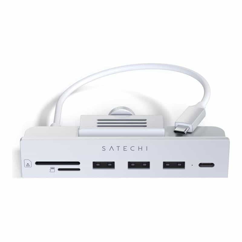 SATECHI Aluminum USB-C Clamp Hub for 24" iMac silver