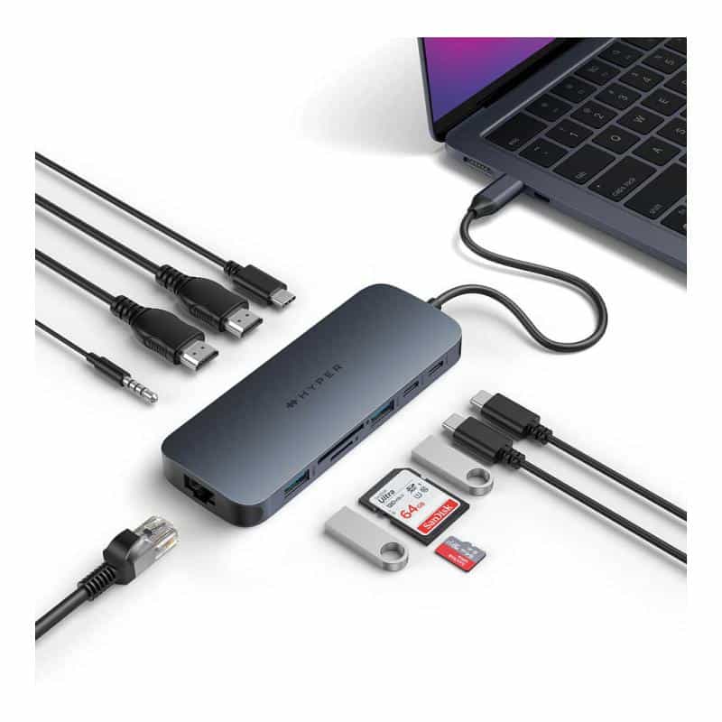 TARGUS HD4006GL, USB 3.2 Gen 2 3.1 Gen 2 Type-C, 140 W, 10,100,1000 Mbits