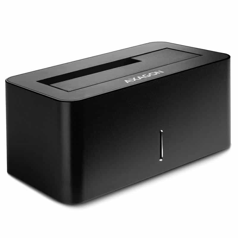 AXAGON ADSA-SN docking station, USB 3.0, 1x 2.5inch/3.5inch SSD/HDD, SATA 6 - black