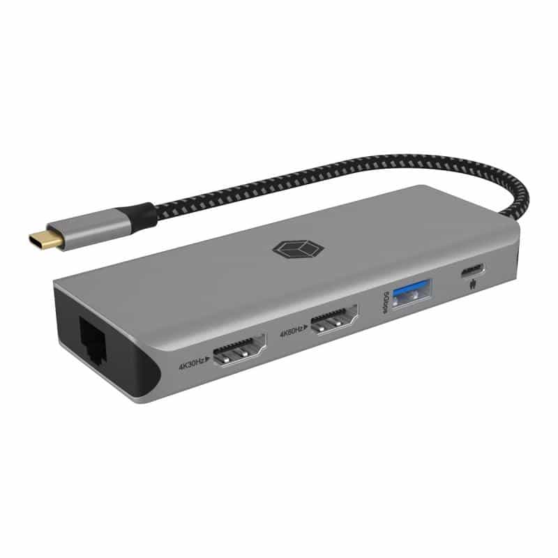 RAIDSONIC IB-DK4012-CPD (aluminium, HDMI, USB-A, DisplayPort, SD/microSD-Kartenleser)