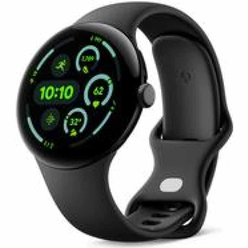 GOOGLE Pixel Watch 3 LTE sports bracelet 45mm, black/black