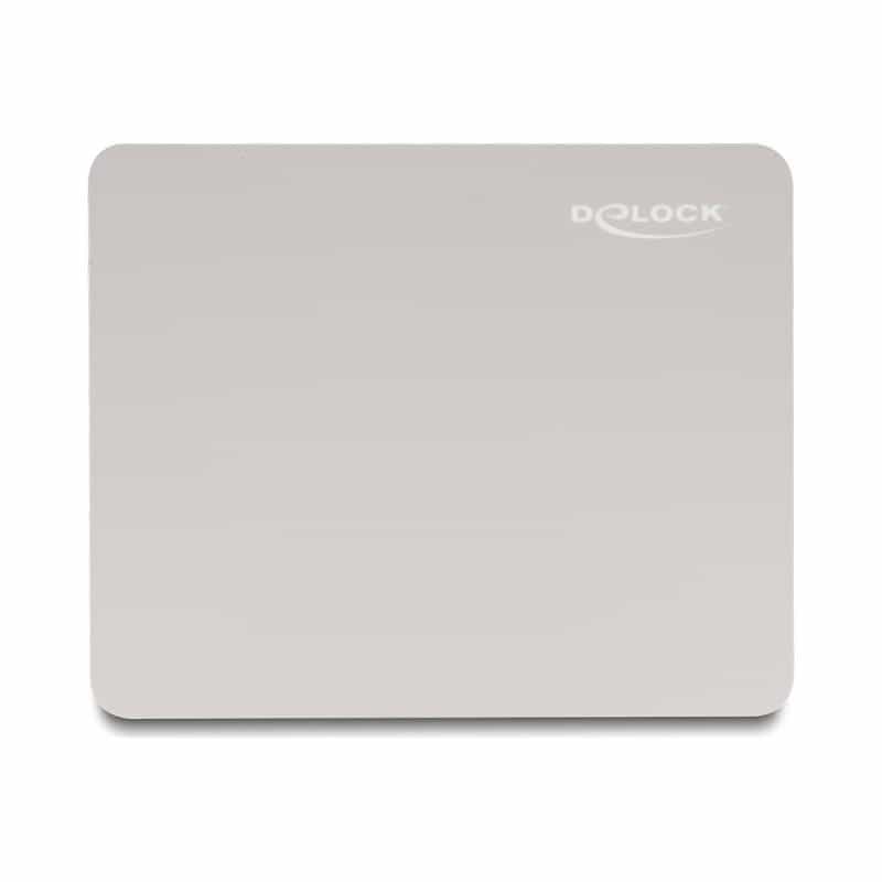 DELOCK Mauspad greige 220 x 180 mm Glasbeschichtung (12147)